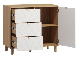 Тумба Теджонс 93x85 Ромб Белый
