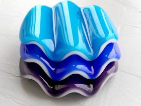 Стеклянная подставка под инструменты, цвет Вишня