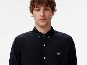 Мужская льняная рубашка Lacoste