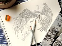 Скетчбук для рисования и графики Acmeliae 16K 260х187 мм 30 л 150 г, для карандашей и угля