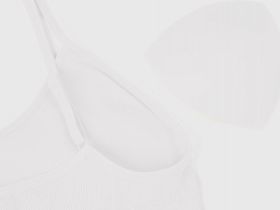 Базовый топ в рубчик, Белый