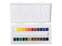 Набор акварели Sennelier "Artists" 24 цв в полукюветах, пластик