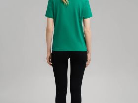 Футболка прямого кроя из джерси