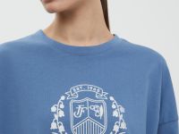 Футболка свободного кроя с принтом