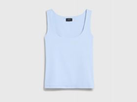 Топ с широкими бретелями, Голубой