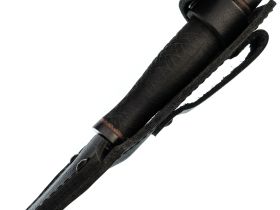 Тактический нож Пограничник, сталь 65Г, резина