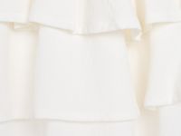 Юбка из ткани с жатым эффектом для девочек, Белый