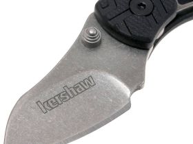 Складной нож Kershaw Cinder Keychain 1025X, сталь 3Cr13, карманный мини-нож, рукоять GFN термопластик, чёрный