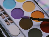 Набор прессованной пастели nuance., Tablette chromatique, яркие оттенки, 10 цв., с инструментами