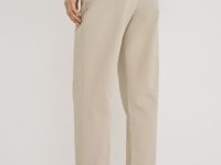 Брюки-чиносы с поясом, Бежевый