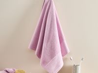 Полотенце махровое Strisce, розовое