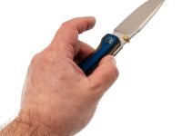 Складной нож Assassin knives Mini Rex, сталь M398, рукоять титан/микарта