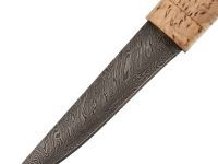 Нож Северный малый, сталь дамаск, карельская береза