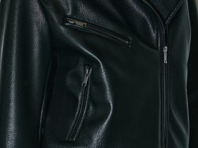 Куртка из искусственной кожи, Черный