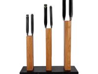 Подставка для ножей магнитная Woodinhome KS050SON-ST, дуб/мрамор