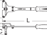 Универсальный съемник односкоростных трещоток Unior 1722/2BI (серебристый / красный)