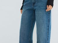 Джинсы со средней посадкой, Синий