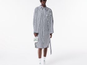 Женское платье-рубашка Lacoste оверсайз