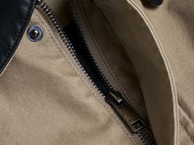 Куртка с контрастным воротником, Бежевый