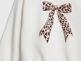 Свитшот с принтом для девочек, Белый