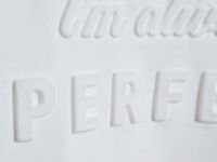 Футболка с объёмным принтом для девочек, Белый