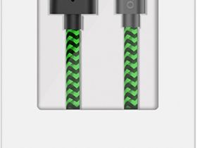 Кабель Pero DC-04 USB / USB-C 1 м Зелёный