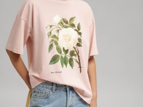 Свободная футболка из хлопкового джерси