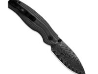 Складной нож Kizer Phoca BD, сталь Damascus, рукоять микарта, серый