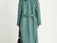 Пальто oversize силуэта с шерстью