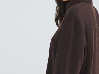 Блузка из модала, Коричневый