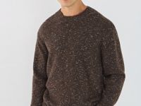 Джемпер из кручёной пряжи, Коричневый