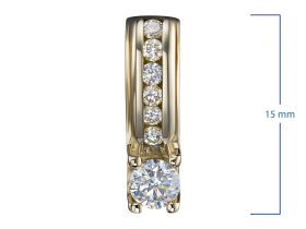 Классическая подвеска из желтого золота э0312пд12190140_white