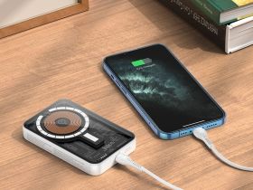 Внешний аккумулятор Hoco Q10 MagSafe 3в1 5000mAh USB Type-C (белый)