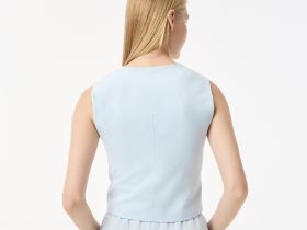 Женская облегающая жилетка Lacoste из смеси льна