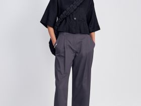 Брюки прямого кроя из хлопка