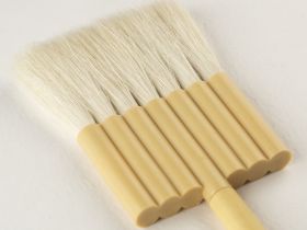 Кисть из козы "Сонет", трубчатый флейц, бамбуковая ручка