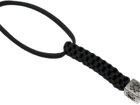 Темляк Lanyard w/ Pewter Spyder Bead, Spyderco BEAD1LY