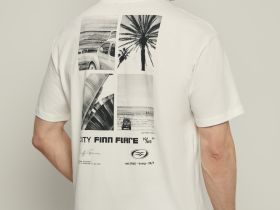 Футболка свободного силуэта с принтом