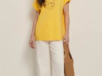 Футболка свободного силуэта с принтом