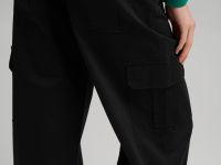 Свободные брюки-карго из твила