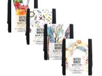 Набор маркеров Sketchmarker Basic 3 set 12 Базовые оттенки сет 3 (12 маркеров + сумка органайзер)