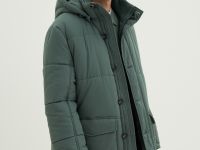 Полупальто утепленное с воротником-стойкой