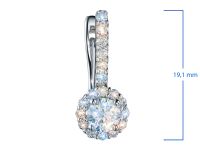 Серьги из белого золота с бриллиантами э4701сг06165200