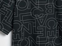 Футболка с принтом, Черный