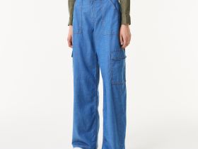 Женские прямые джинсовые брюки Lacoste свободного кроя