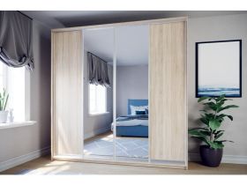 Шкаф-купе Байкал 4-240x240 Дуб Сонома 2 зеркала