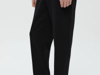 Спортивные брюки зауженного кроя на резинке