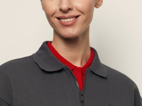 Толстовка из хлопка с отложным воротником