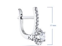 Серьги из белого золота с бриллиантами э4701сг06165200