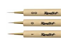 Кисть колонок №1,5 лайнер Roubloff "Миниатюра" ручка скошенная утолщенная